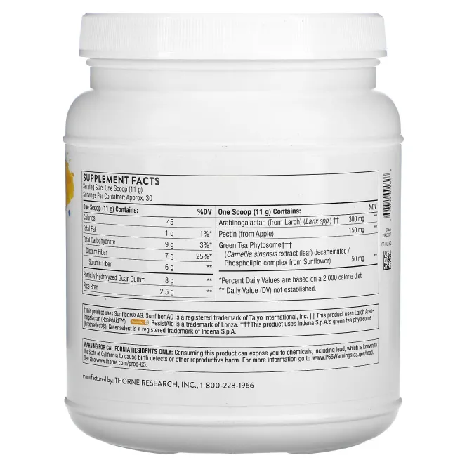 Thorne Research, FiberMend, 11,6 унциЙ (330 г)