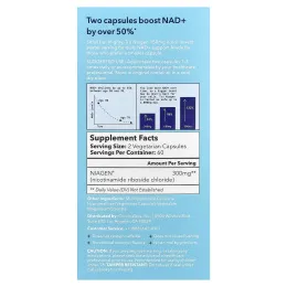 Tru Niagen, Age Better®, 120 вегетарианских капсул (150 мг в 1 капсуле)