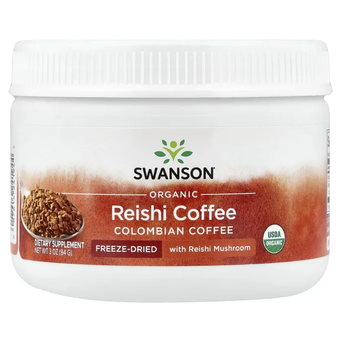 Swanson, Органический кофе рейши, колумбийский, 84 г (3 унции)