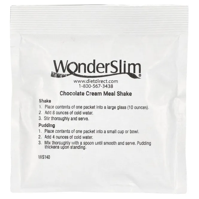 WonderSlim, коктейль, шоколадный крем, 7 пакетиков по 27 г