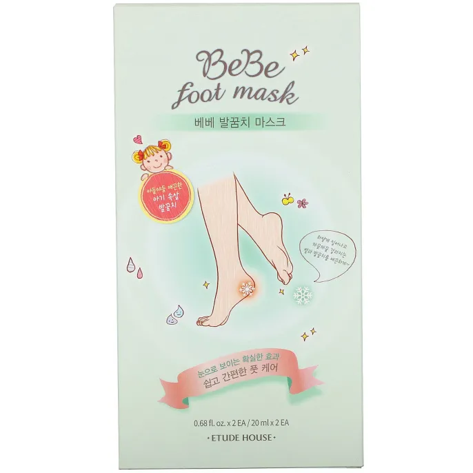 Etude, Bebe Foot Mask, 1 пара (20 ml) каждая