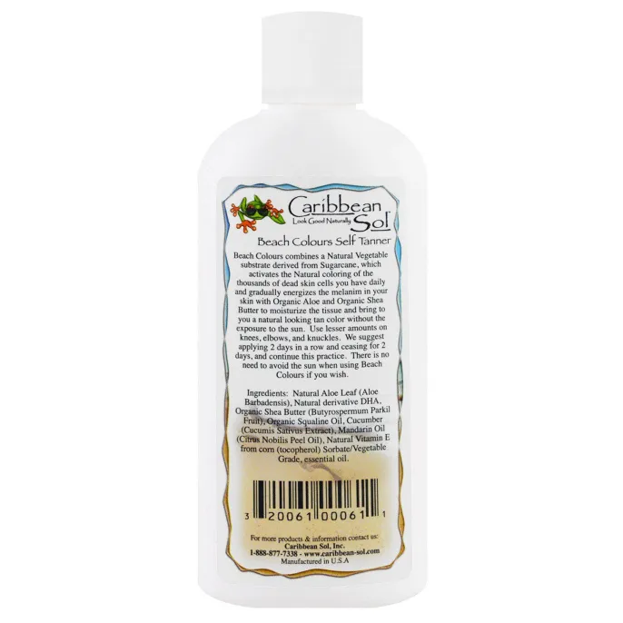 Caribbean Solutions, Beach Colours, натуральный автозагар, 6 унций