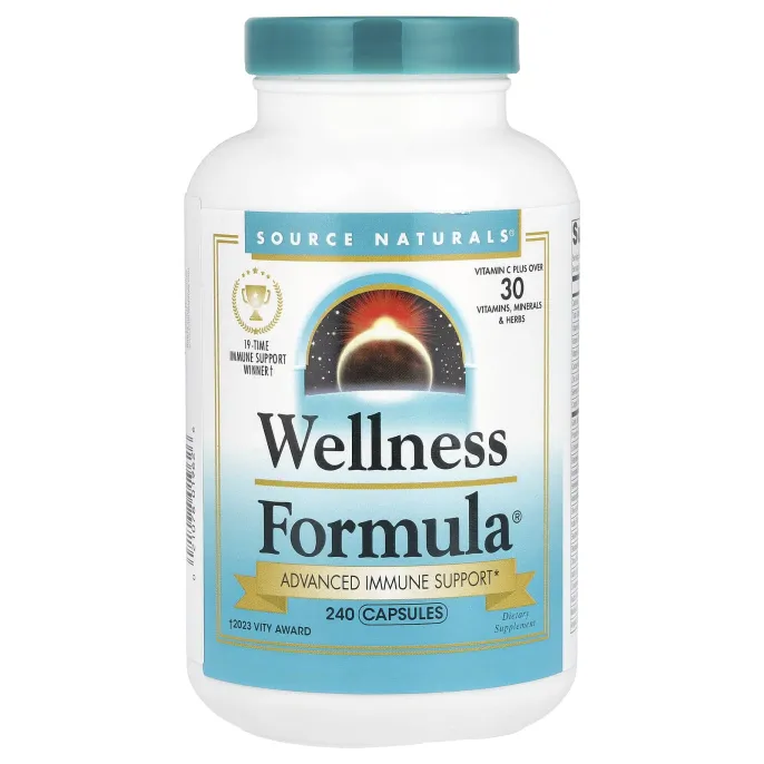 Source Naturals, Wellness Formula, улучшенная поддержка иммунитета, 240 капсул