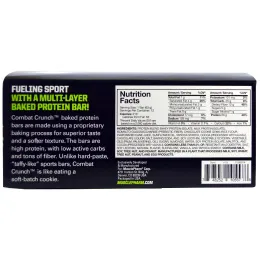 MusclePharm, Хрустящие батончики Combat с кремом, 12 батончиков по 2,22 унции (63 г)