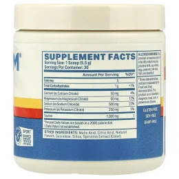 Podium Nutrition, соль и электролиты, со вкусом голубой малины, 165 г (5,82 унции)