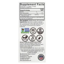 Nature's Answer, чага, экстракт грибов, без спирта, 30 мл (1 жидк. унция)