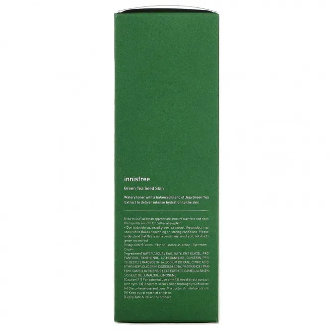 Innisfree, Тонер, 200 мл. Экстрактом семян зеленого чая