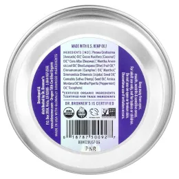 Dr. Bronner's, органический волшебный бальзам, арника и ментол, 57 г (2 унции)