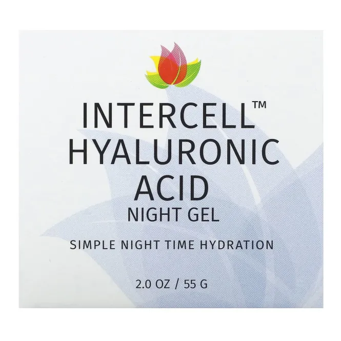 Reviva Labs, InterCell, гиалуроновая кислота, ночной увлажняющий гель, 1,5 унц. (42 г)