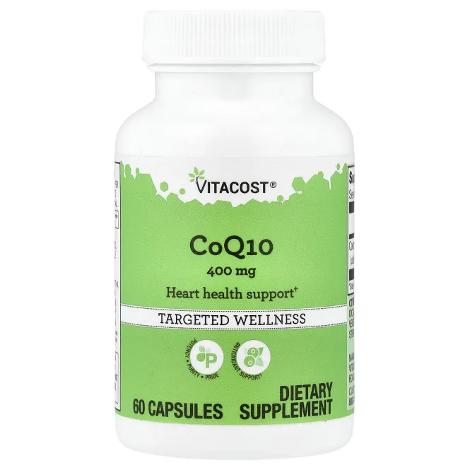 Vitacost, CoQ10, 400 мг, 60 капсул