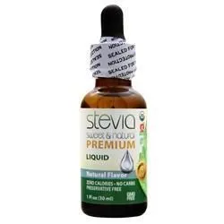 AnuMed, Жидкая стевия премиум-класса -Sweet & Natural Натуральная 1 жидкая унция