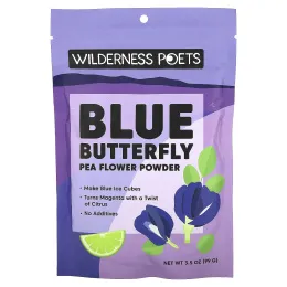 Wilderness Poets, цветки клитории тройчатой в порошке, 99 г (3,5 унции)