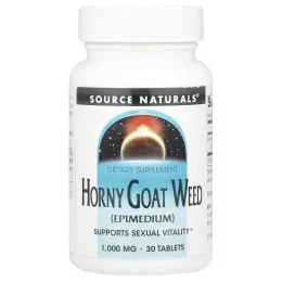 Source Naturals, Horny Goat Weed, 1000 мг, 30 таблеток