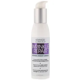 Advanced Clinicals, Wrinkle Repair, Retinol Night Cream, 4 fl oz (118 ml)