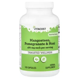 Vitacost, мангостан, гранат и нони, 180 капсул