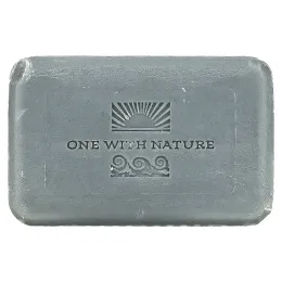 One with Nature, Минеральное мыло тройного измельчения, активированный уголь, 7 унций (200 г)