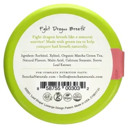 Sencha Naturals, Зеленый чай с мятой, розовый драконий фрукт, 35 г (1,2 унции)