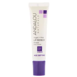 Andalou Naturals, Спасение губ, нивелирование возраста, аргановое масло и мята, 0,4 ж. унц. (12 мл)