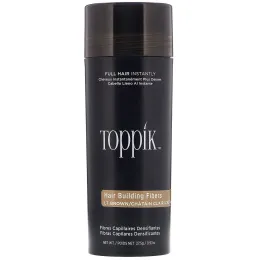 Toppik, Hair Building Fibers, загуститель для волос, оттенок светло-коричневый, 27,5 г (0,97 унции)