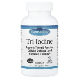 EuroMedica, Tri-Iodine®, 12,5 мг, 90 капсул