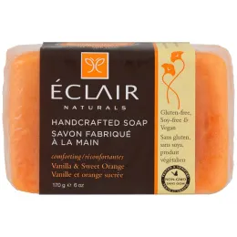 Eclair Naturals, Мыло ручной работы, ваниль и сладкий апельсин, 170 г (6 унций)