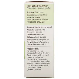 Pranarom, Essential Oil, Geranium, Rose, .17 fl oz (5 ml)