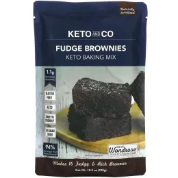 Keto and Co,  Fudge Brownies, Keto Baking Mix, 10.2 oz (290 g)