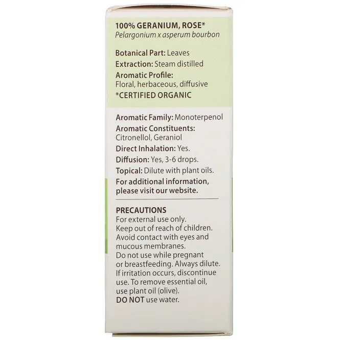 Pranarom, Essential Oil, Geranium, Rose, .17 fl oz (5 ml)