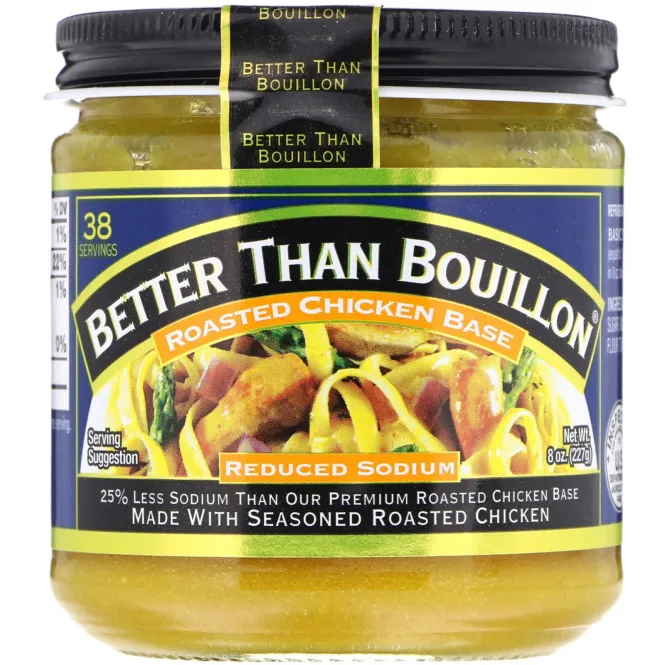 Better Than Bouillon, Основа с жареной курочкой, Сниженное содержание натрия, 8 унц. (227 г)
