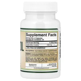 Double Wood Supplements, инозитол, 60 капсул (500 мг в 1 капсуле)