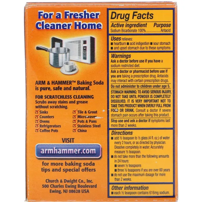 Arm & Hammer, Чистая пищевая сода, 227 г