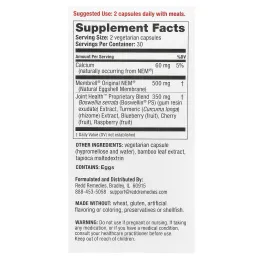 Redd Remedies, Здоровье суставов, улучшенная формула, 60 вегетарианских капсул
