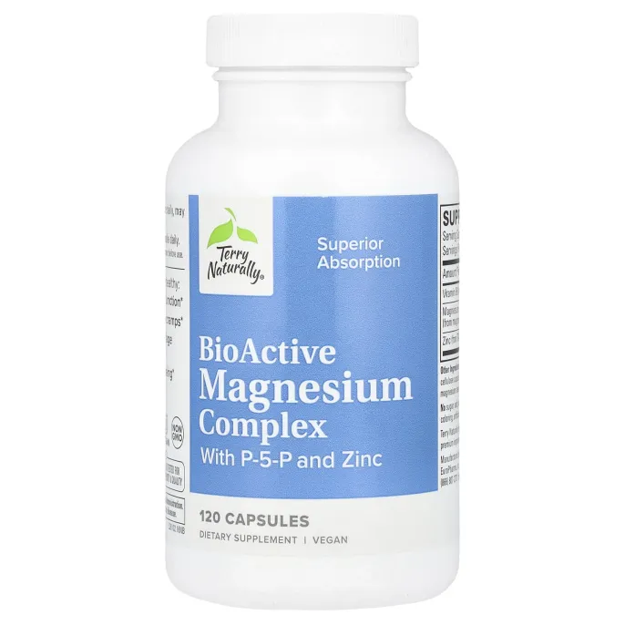 EuroPharma, Terry Naturally, Terry Naturally, P-5-P/Mag, 120 капсул