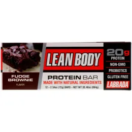 Labrada Nutrition, Протеиновый батончик, брауни с ириской, 12 баточников, 2,54 унц. (72 г) каждый