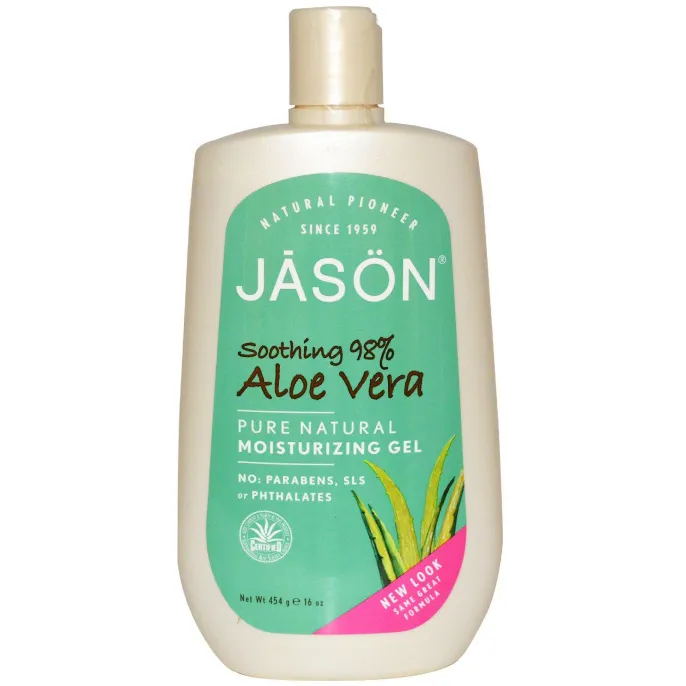 Jason Natural, Увлажняющий гель с алоэ вера, 16 унций (454 г)