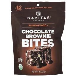 Navitas Organics, Superfood+®, шоколадные батончики, 227 г (8 унций)