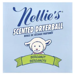 Nellie's, Ароматизированный шарик для сушки, бергамот, 1 шарик для сушки