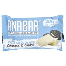 The Anabar, The Protein-Packed Candy Bar®, печенье с кремом из белого шоколада, 12 батончиков по 65 г (2,29 унции)