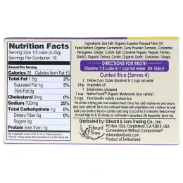 Edward & Sons, Кубики желтого карри, 84 г