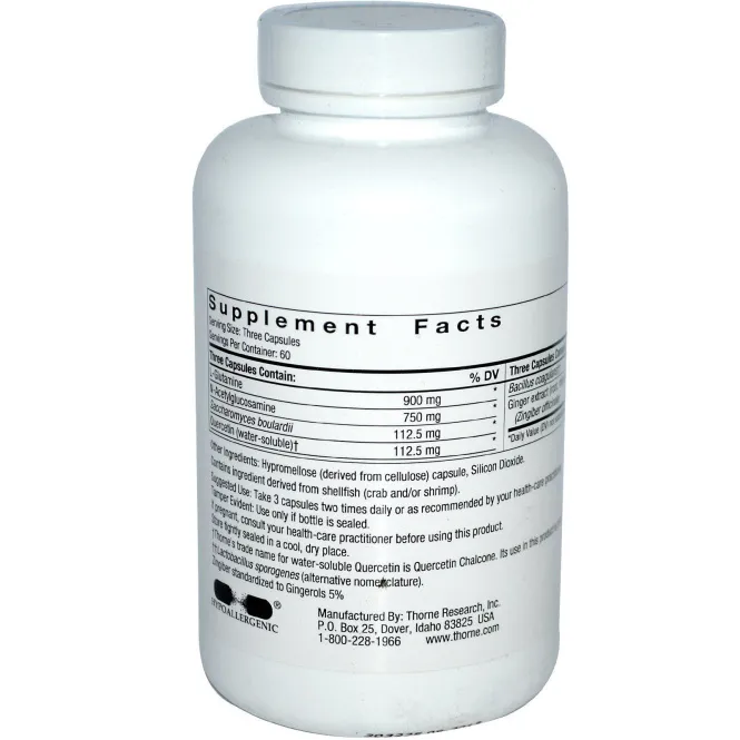 Комплекс пробиотиков с аминокислотами, Perma-Clear, Thorne Research, 180 капсул