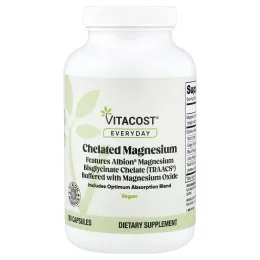 Vitacost, Everyday, хелатный магний, 180 капсул