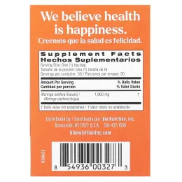 Bio Nutrition, чай из моринги, 30 чайных пакетиков, 58,8 г (2,1 унции)