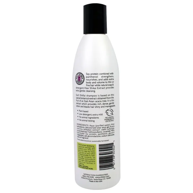 Shikai, Натуральный шампунь для объёма 12 жидких унции (355 мл)
