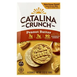 Catalina Crunch, Sandwich Cookies, арахисовая паста, 14 штук, 168 г (5,92 унции)