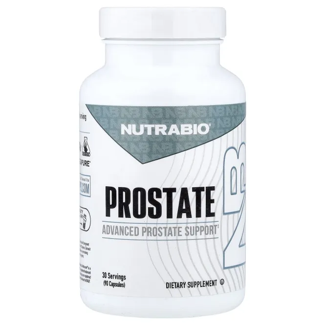 NutraBio, для простаты, 90 капсул