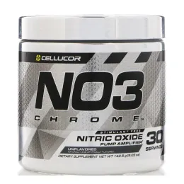 Cellucor, NO3 Chrome, Усилитель мышечного насоса с оксидом азота, без ароматизаторов, 5,03 унц. (142,5 г)
