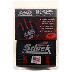 Schiek Sports, Черная линия обертывания запястья 12 дюймов 2 единицы