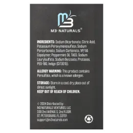 M3, очищающее средство, кофе и чай, мята, 120 таблеток
