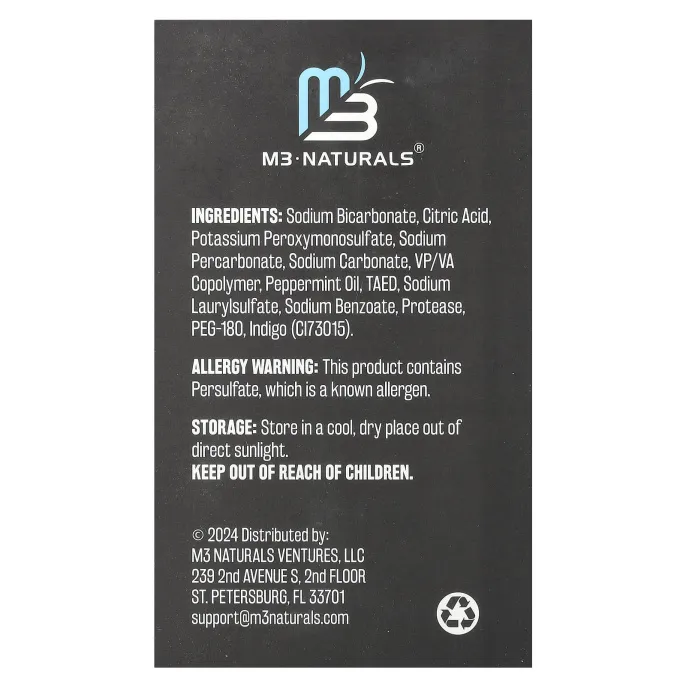 M3, очищающее средство, кофе и чай, мята, 120 таблеток