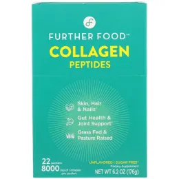 Further Food, Collagen Peptides, Unflavored, 22 Packs, 0.28 oz (8 g) Each